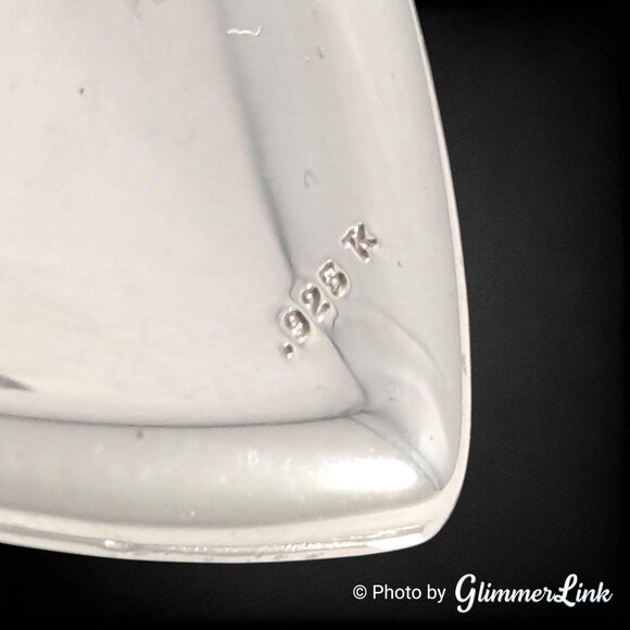 Vintage Sterling Silver LOVE Heart Locket Pendant - Picture 9 of 10